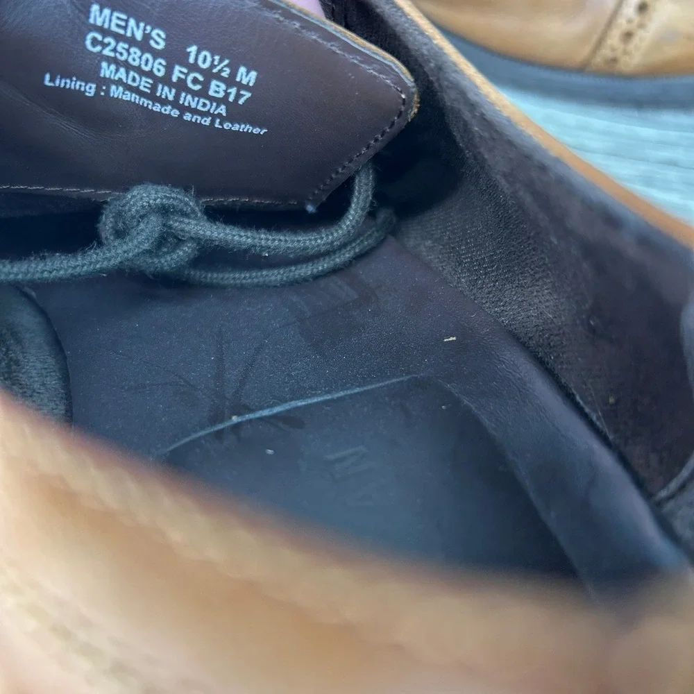 Cole Haan Grand OS Oxford 10.5 Cap Toe Brogue British Tan Professional Classic